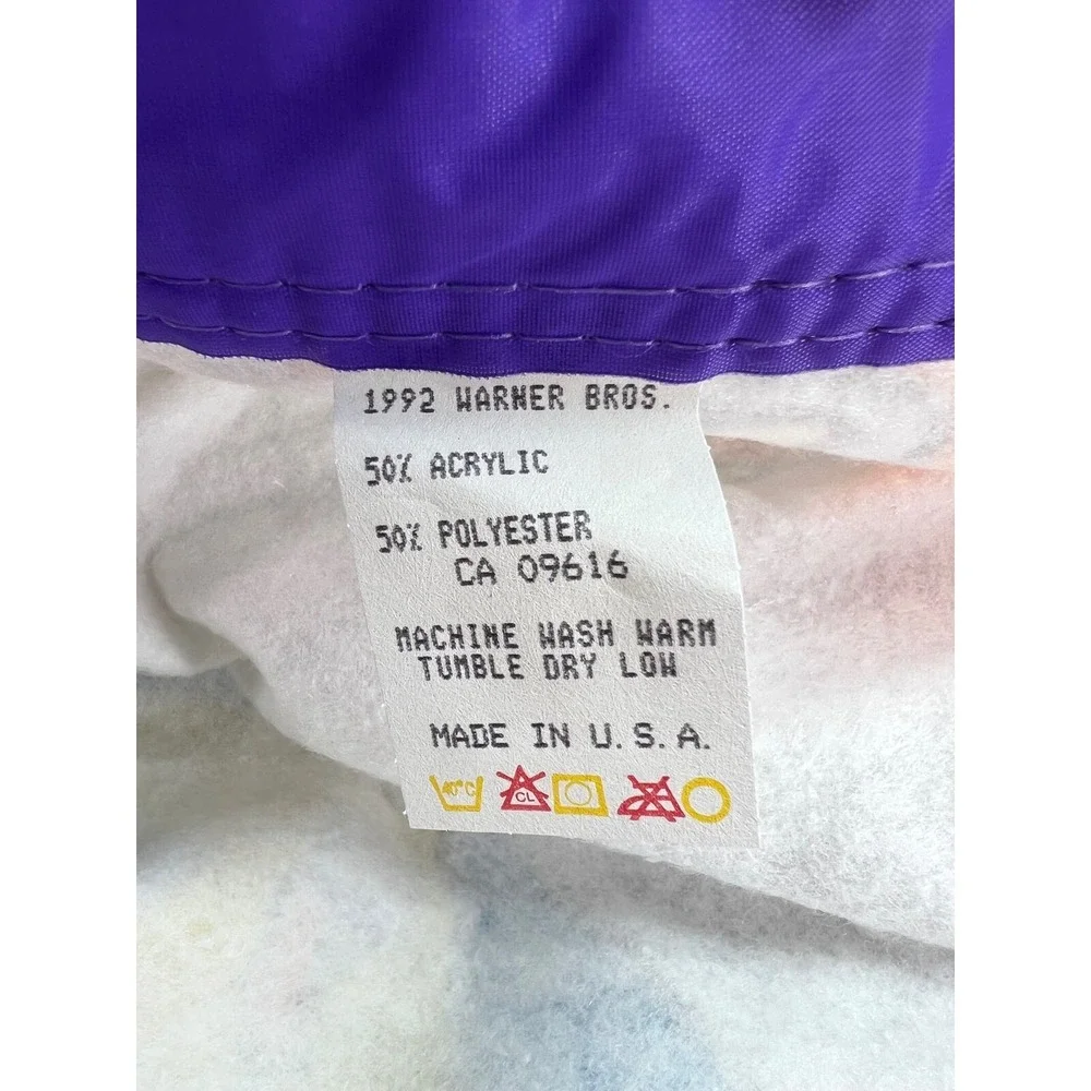 Vintage‎ Looney Tunes 1994 Toddler Blanket Bedspread 45
